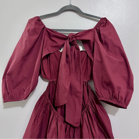 NWT Anthropologie Forever That Girl Sandalwood Brown Scalloped Dress MSRP$160 - Picture 9 of 16